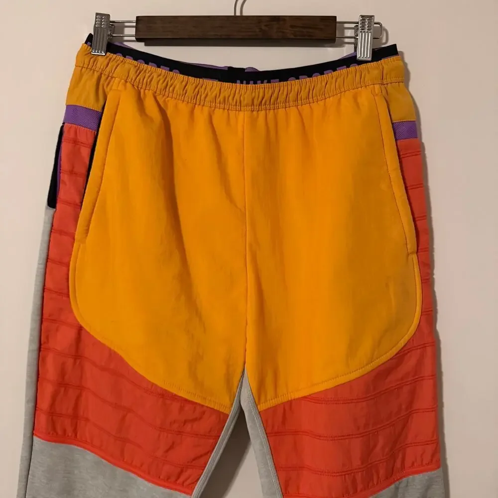 Nike‎ Therma Men's Training Pants Retro Orange Yellow Gray Colorway Size Small